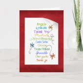 言語を使って違うありがとう カード (正面)