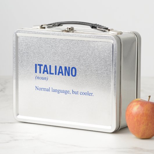 言語イタリアン メタルランチボックス (インサイチュ)