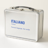 言語イタリアン メタルランチボックス (正面)