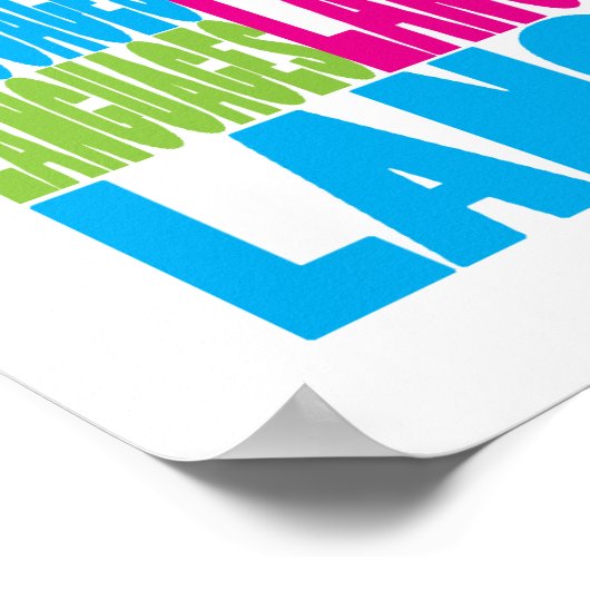 言語カラフル ポスター (角)