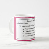 言語コレクション-スペイン語#2 コーヒーマグカップ (正面左)