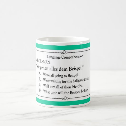 言語コレクション-ドイツ語3 コーヒーマグカップ (中央)