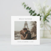 言語スペインのクリスマス・フェリーズ・ナヴィダッド写真 シーズンカード (スタンド正面)