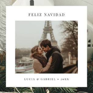 言語スペインのクリスマス・フェリーズ・ナヴィダッド写真 シーズンカード