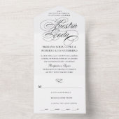 言語スペインのヌエストラボダネグラ結婚ズ オールインワン招待状 (内側)