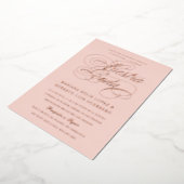 言語スペインのヌエストラボダバラ金ゴールド 箔招待状 (回転した状態)