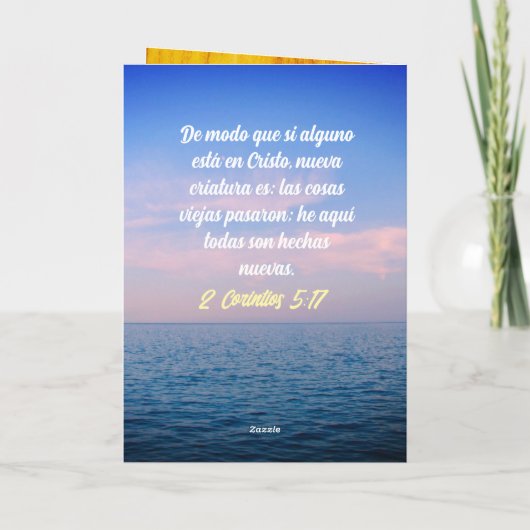 言語スペインの過ぎ話の聖書聖句 シーズンカード (裏面)