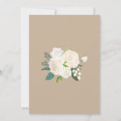 言語スペインのNuestra Boda flores pintadas 招待状 (裏面)