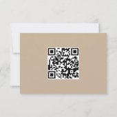 言語スペインのNuestra Boda RSVPカード 招待状 (裏面)