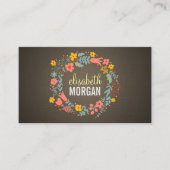 言語チューター – Burlapフローラリース 名刺 (正面)