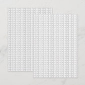 言語デザイン14 出欠カード (正面/裏面)