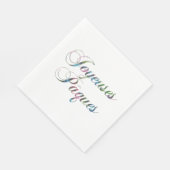 言語フランスのハッピーイースタージョイズパーク スタンダードランチョンナプキン (角)