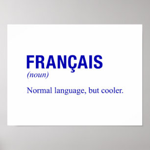 言語フランスの ポスター
