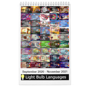 言語リンクカレンダー（2020年9月~2021年11月） カレンダー