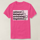 言語人類学 Tシャツ (デザイン正面)