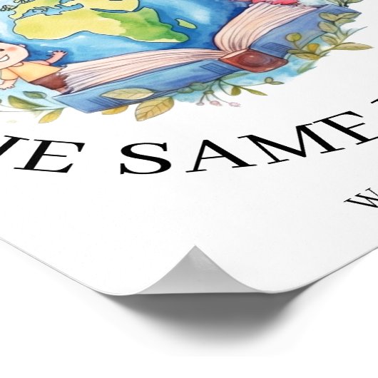 言語先生バイリンガルイマージョンスクール ポスター (角)