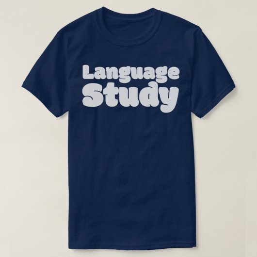 言語勉強 Tシャツ (デザイン正面)