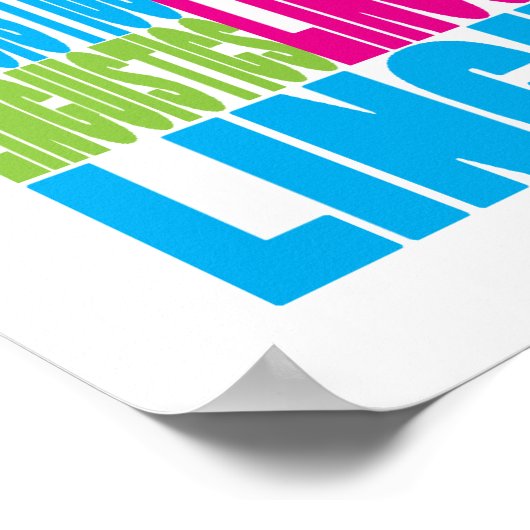 言語学カラフル学 ポスター (角)