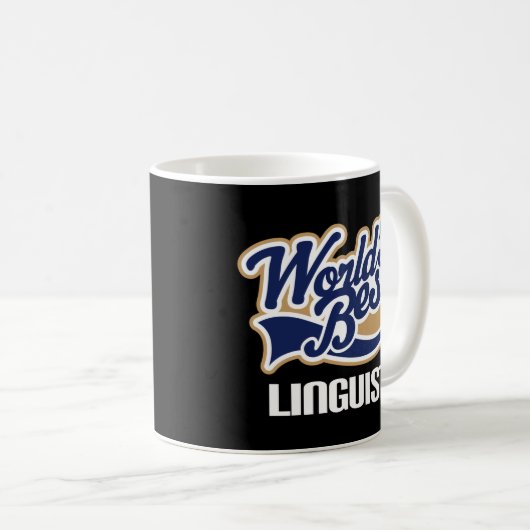 言語学者(世界のベスト)のためのギフトのアイディア コーヒーマグカップ (正面右)