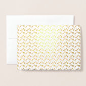 言語最高のデザイン26 箔カード (封筒付き正面)