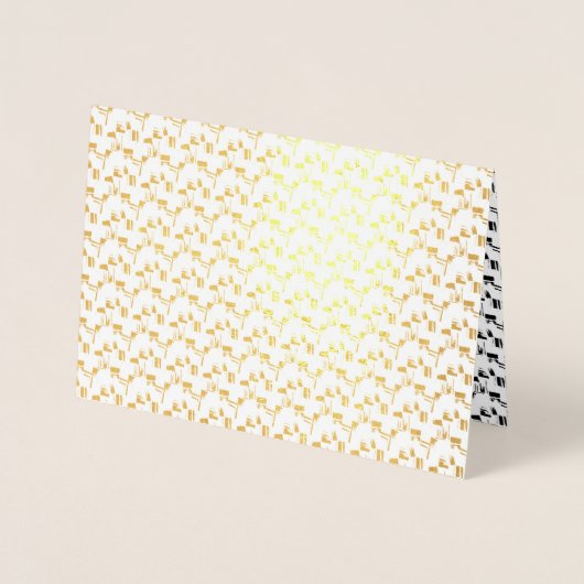 言語最高のデザイン26 箔カード (正面)