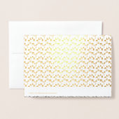 言語最高のデザイン26 箔カード (裏面封筒付き)