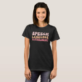 言語治療 スピーチセラピー 言語療法士 Tシャツ (正面フル)