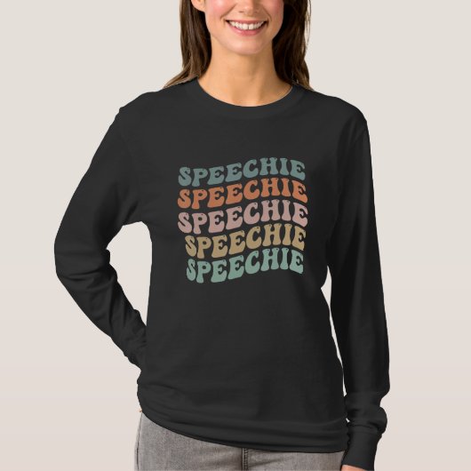 言語治療 言語聴覚士 学校 Tシャツ (正面)