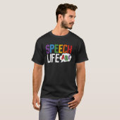 言語生活言語病理学者SLPA Thera Tシャツ (正面フル)