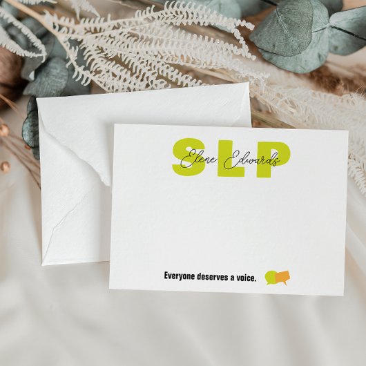 言語病理医セラピスト ノートカード