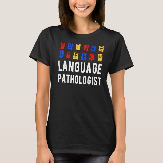 言語病理医セラピー未来SLP Tシャツ (正面)