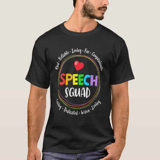 言語病理医セラピーSLPチームまたはSp Tシャツ (正面)