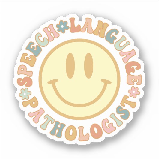 言語病理医SLPギフト シール (正面)