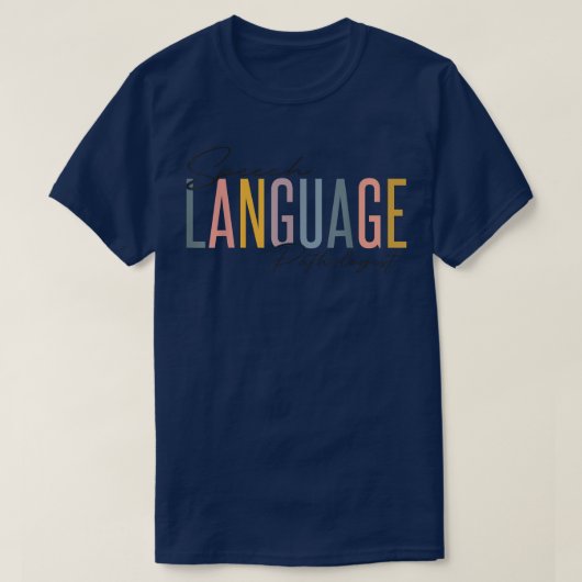 言語病理医SLP音声セラピーパット Tシャツ (デザイン正面)