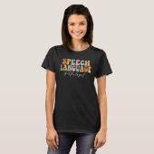 言語病理医SLP音声セラピーRet Tシャツ (正面フル)
