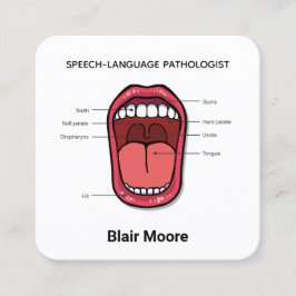 言語病理医SLP スクエア名刺