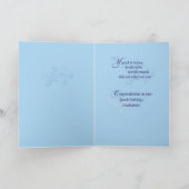 言語病理卒業祝いブルー カード (内部)