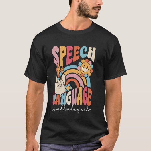 言語病理学病理学SLTセラピー Tシャツ (正面)