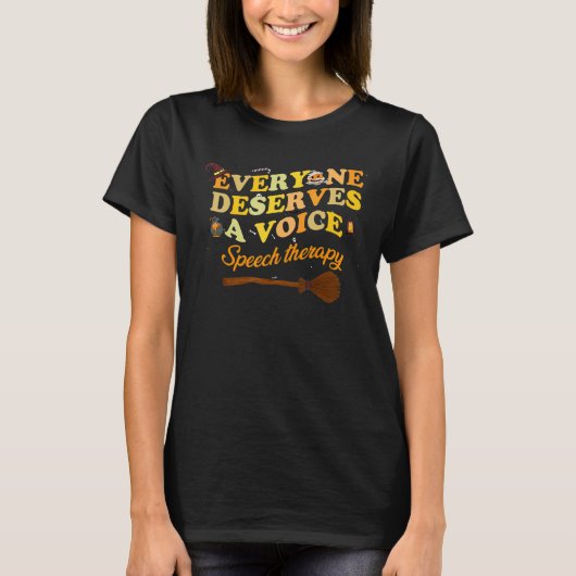 言語病理学者おもしろい全員が値 Tシャツ (正面)
