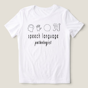 言語病理学者シャツ、言語療法士 トライブレンドTシャツ