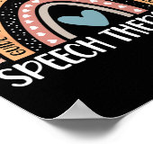 言語病理学者100th Day Of School Slp Thera ポスター (角)