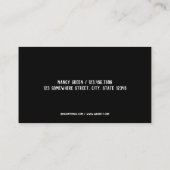 言語病理学者 名刺 (裏面)