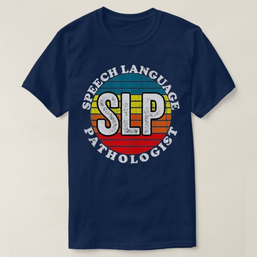 言語病理学者 – SLPセラピーレトロSu Tシャツ (デザイン正面)