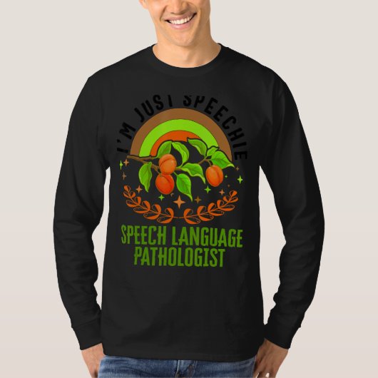 言語病理学者I't Just Speech Rain Tシャツ (正面)