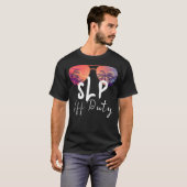 言語病理学者SLPオフデューティサングラッセ Tシャツ (正面フル)
