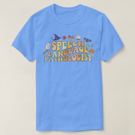 言語病理学者SLP音声セラピーHal Tシャツ (デザイン正面)