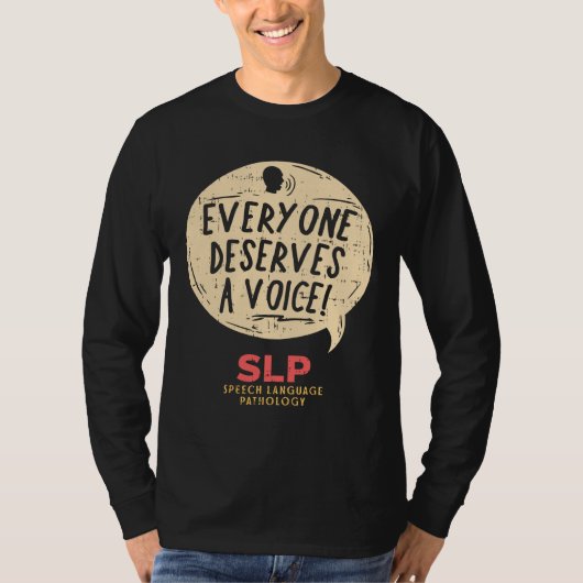 言語病理学者SLP Tシャツ (正面)