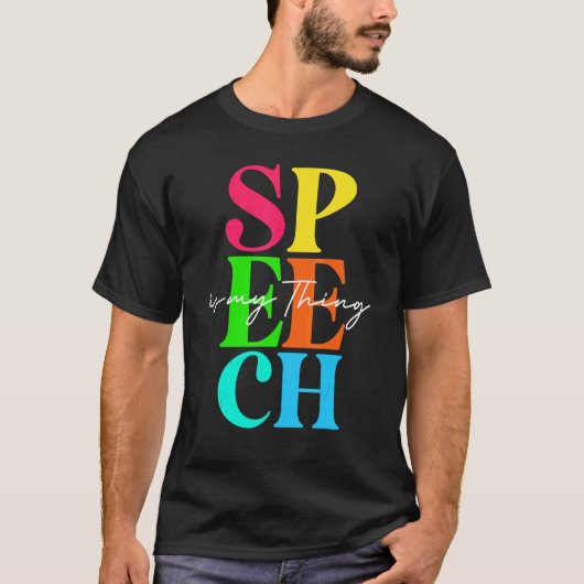 言語病理学音声セラピーがT Tシャツ (正面)