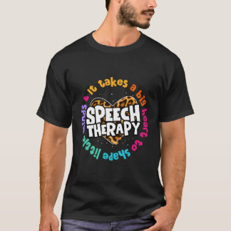 言語病理学音声セラピーLeopard Tシャツ