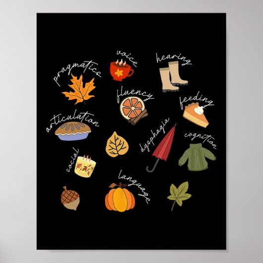 言語病理学音声セラピーSLP Fal ポスター (正面)